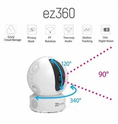 Hikvision EZVIZ CS-CV246 2MP WIFI PAN-TILT Full HD IP Camera